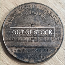 Warwickshire Birmingham Halfpenny Blue Coat School