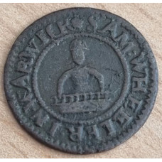 Warwickshire Warwick Sam Wheeler Halfpenny 1668