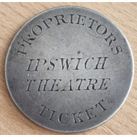 Ipswich Theatre,Proprietors Ticket,1876 Ipswich Theatre,Proprietors Ticket,1876